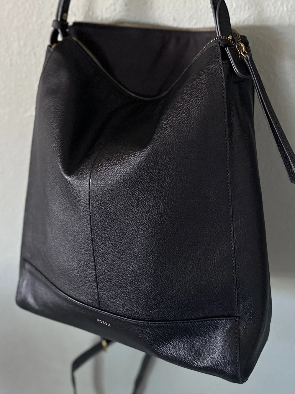 FOSSIL Elina Large Convertible Leather Backpack/Crossbody/Tote Bag NWOT